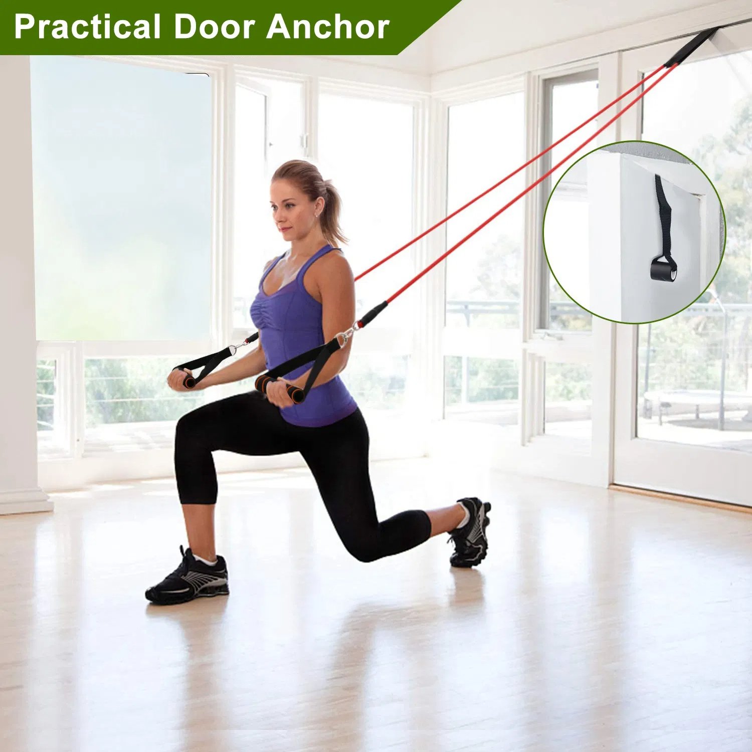 11Pcs Resistance Bands Set Fitness Workout Tubes Exercise Tube Bands - Image 4