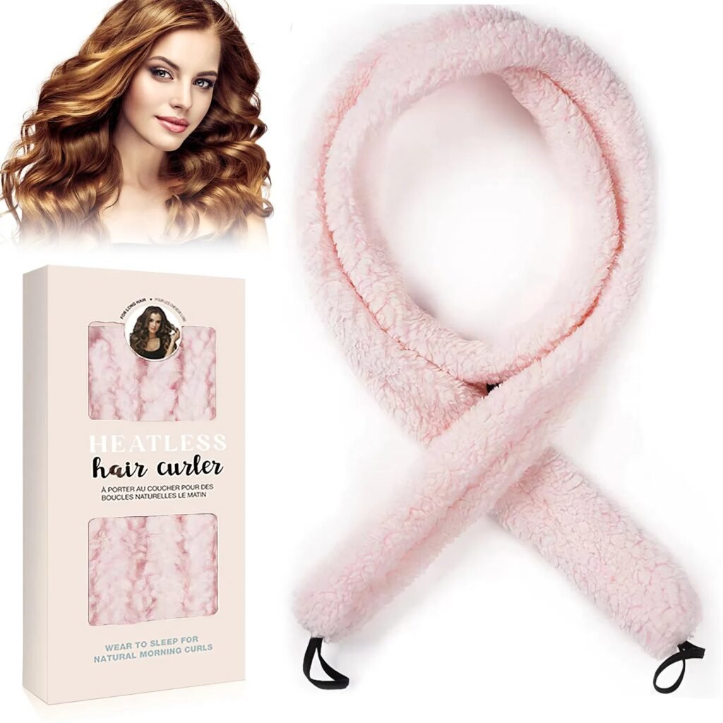 Overnight Heatless Hair Curler Set — Satin Rod for Soft Natural Curls, All Hair Types