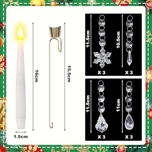 Flameless Taper Window Candles — 12 Pack - Image 3