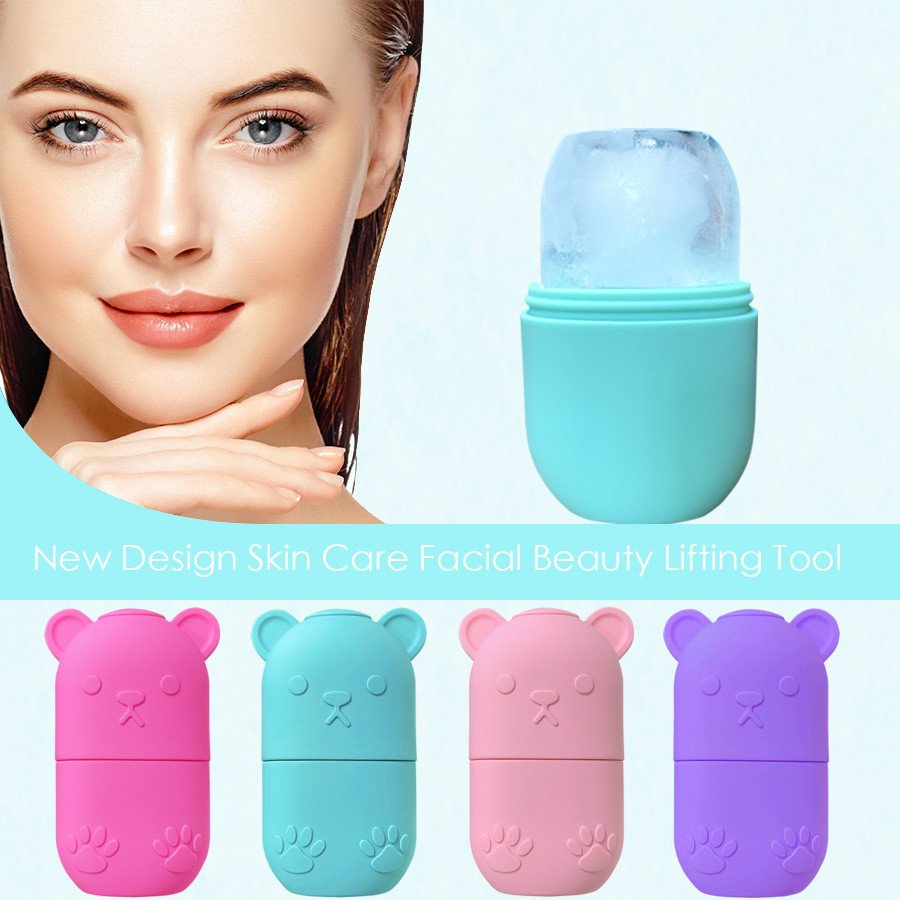 Silicone Ice Face Roller – Reusable Facial Icing Massage Tool for Puffiness and Pore Care