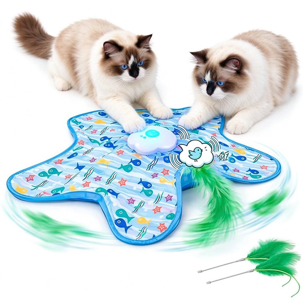 Automatic Hide And Seek Cat Toy Mat, Interactive Cat Toy
