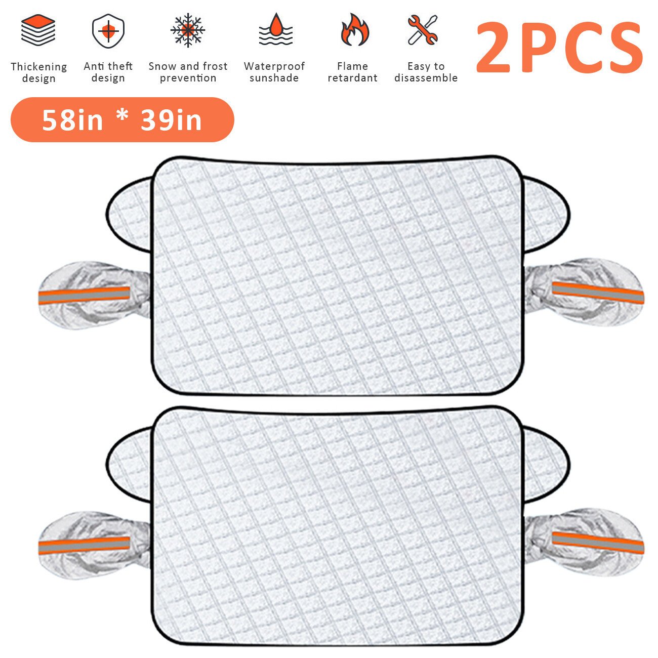 Universal Car Windshield Snow Cover Magnetic Winter Ice Frost Guard Protector - Image 4