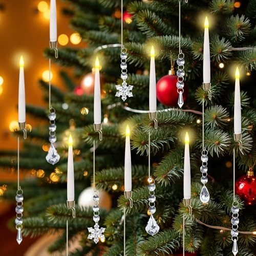 Flameless Taper Window Candles — 12 Pack