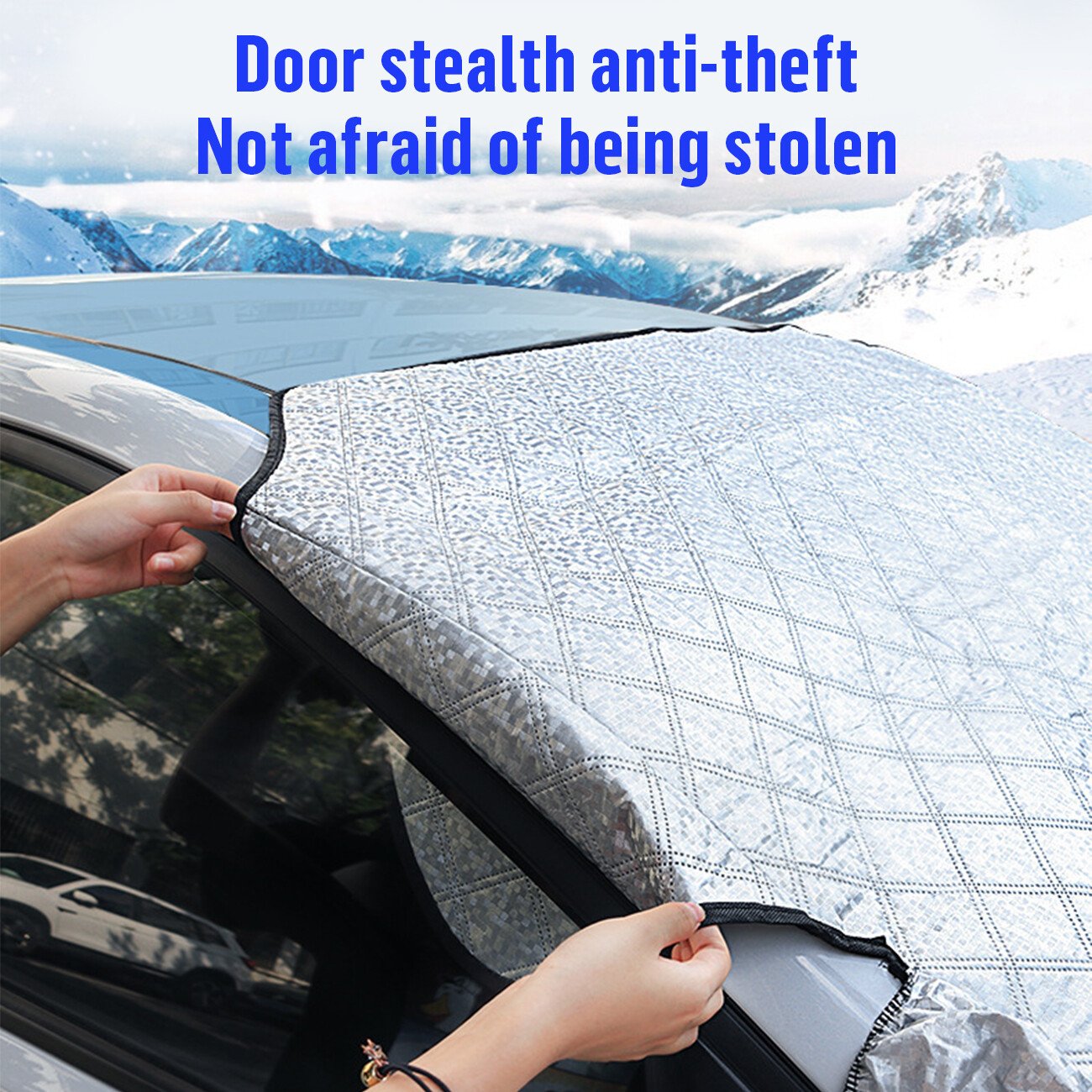 Universal Car Windshield Snow Cover Magnetic Winter Ice Frost Guard Protector - Image 5