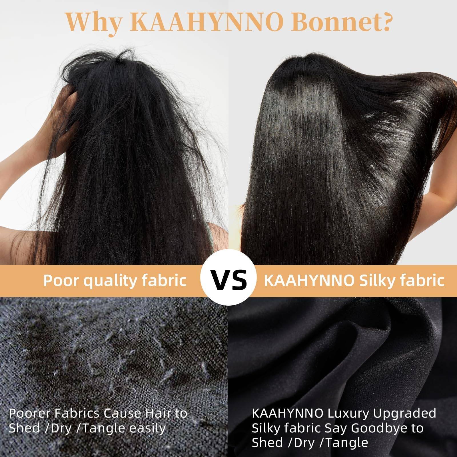 Satin Sleep Bonnet — Double-Layer, Adjustable Tie Band, for Curly & Natural Hair - Image 3