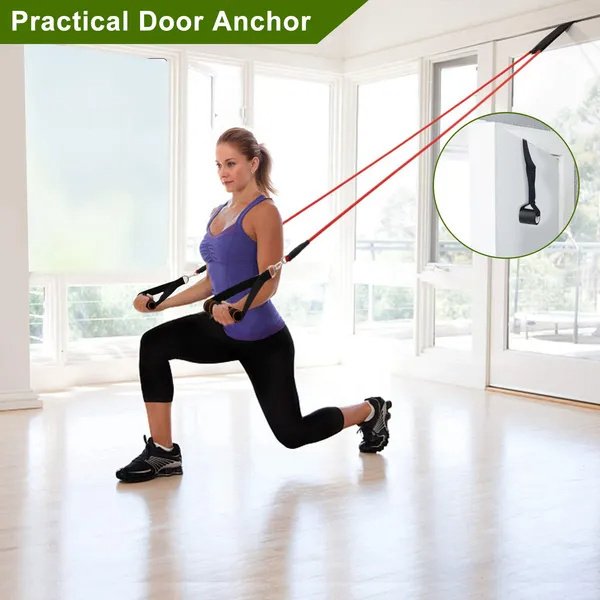 11Pcs Resistance Bands Set Fitness Workout Tubes Exercise Tube Bands - Image 5